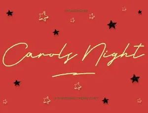 Carols Night Handwritten font