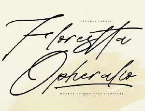 Florestta Opheralio font