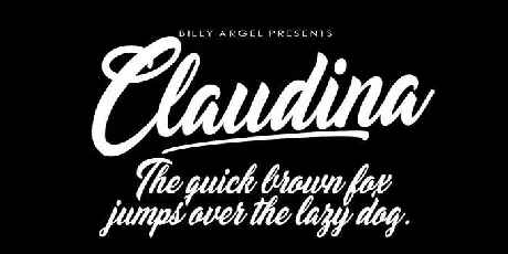 Claudina font