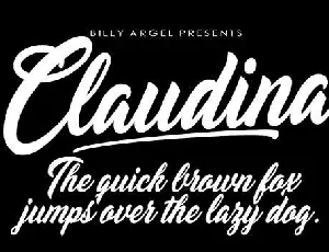 Claudina font