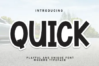 Quick Display font