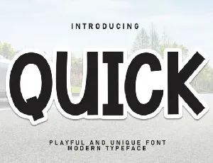 Quick Display font