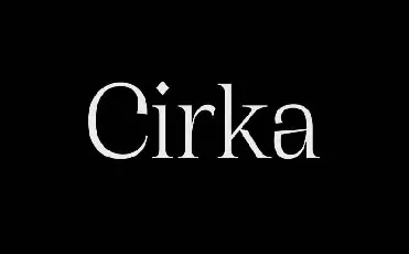 Cirka Typeface Free font