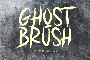 GHOST BRUSH font