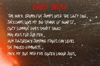 GHOST BRUSH font