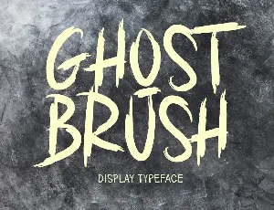 GHOST BRUSH font