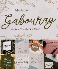 Gabouray-free font
