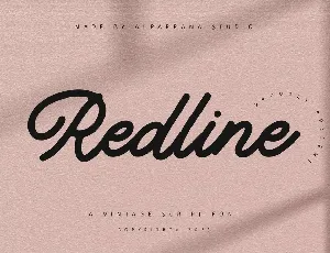 Redline font