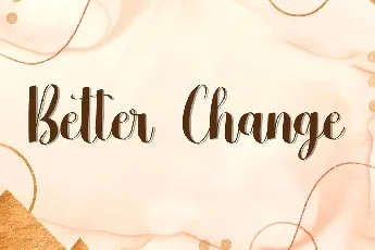 Better Change Demo font