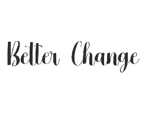 Better Change Demo font