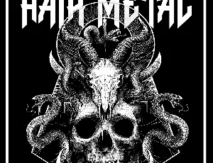 Death to Hair Metal font