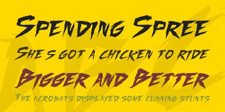 Fighting Spirit turbo font