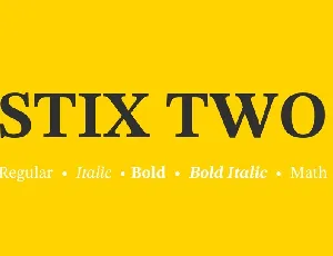 STIX Two Family font
