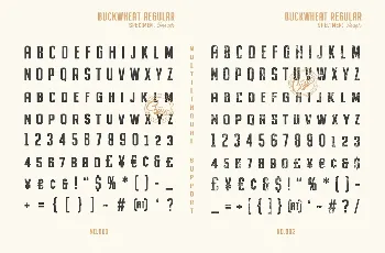 Buckwheat font