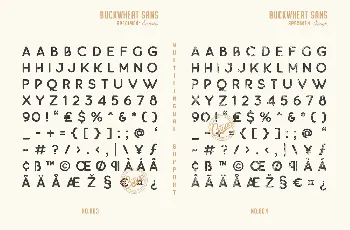 Buckwheat font