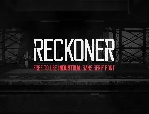 Reckoner font