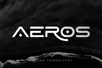 Aeros Display font