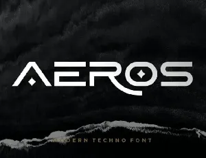 Aeros Display font