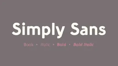 Simply Sans Serif font