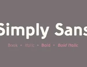 Simply Sans Serif font