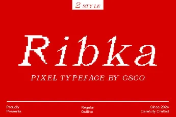 Ribka Pixel font