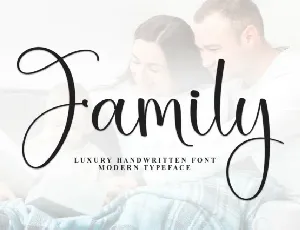 Family Script font