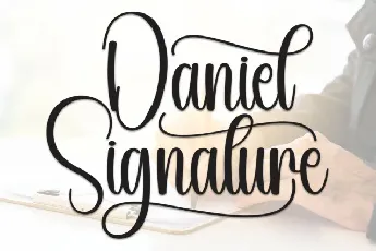 Daniel Signature Script font