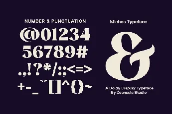 Miches font