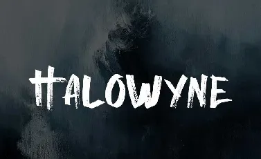 Halowyne Handdrawn Brush font