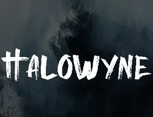 Halowyne Handdrawn Brush font