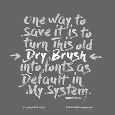 Dry Brush Free font