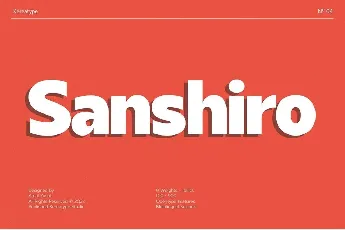 Sanshiro font