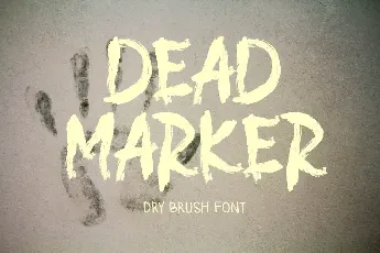 DEAD MARKER font