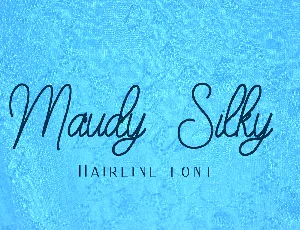 Maudy_silky_line font