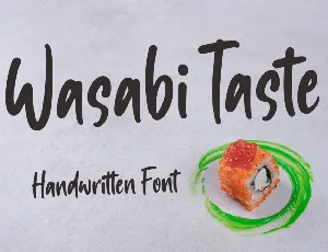 Wasabi Taste font