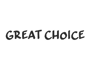 Great Choice Demo font