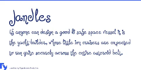 Jandles font