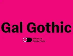 Gal Gothic Family font