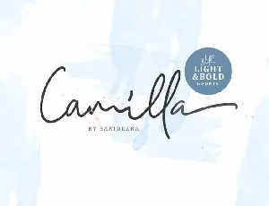 Camilla Handwritten font