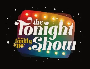 Tonight Show Serif font