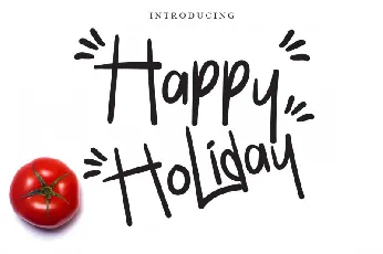 Happy Holiday font