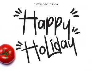 Happy Holiday font