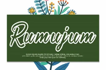 Rumujum Script font