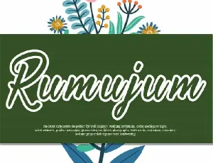 Rumujum Script font