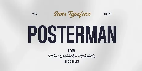 Posterman font