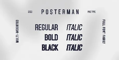 Posterman font