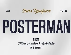 Posterman font