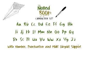 Notted_Book font