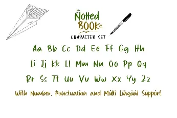 Notted_Book font