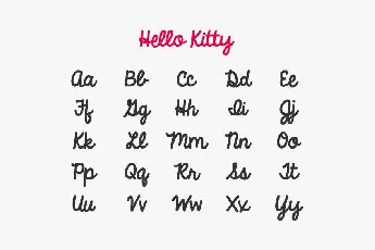 Hello Kitty font